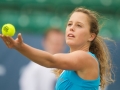 LIVERPOOL, ENGLAND - Wednesday, June 17, 2009: Michelle Larcher De Brito (POR) during Day One of the Tradition ICAP Liverpool International Tennis Tournament 2009 at Calderstones Park. (Pic by David Rawcliffe/Propaganda)