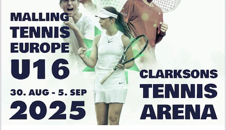 Ny Malling Tennis Europe U16 turnering starter på lørdag 30 August.
