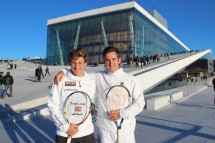 Casper Ruud and Victor Durasovic prepare for week 2 at the Opera House in Oslo